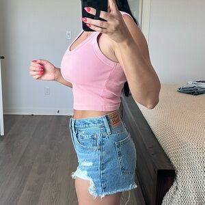 High rise 501 levi shorts